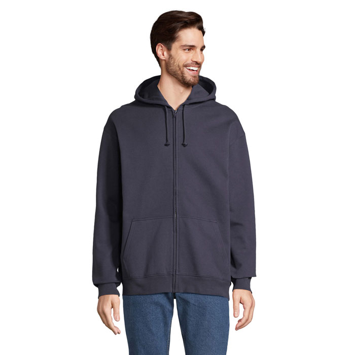 Veste zip à capuche unisexe personnalisable CARTER French Marine